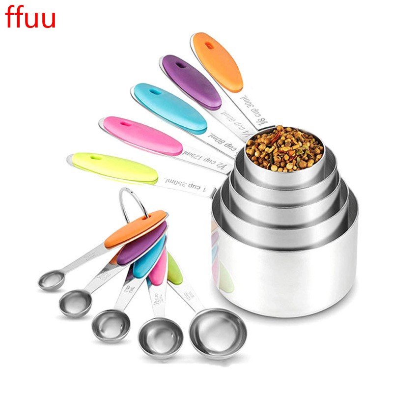 10pcs-measuring-cups-and-spoons-set-stainless-steel-liquid-and-dry-ingredient-stackable-measuring-tools