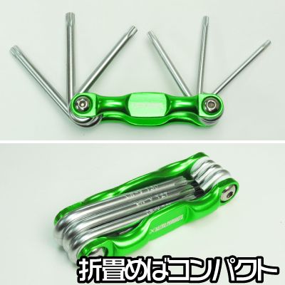 ประแจแอลแบบพับหกเหลี่ยม-folding-key-wrench-hexlobe-6pcs