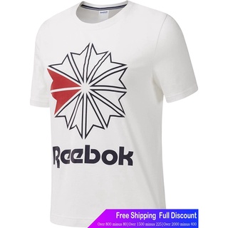 เสื้อสาวอวบ เสื้อยืดยอดนิยม Reebok Mens ACTIVChill Graphic Big Logo T-Shirt Reebok Popular T-shirts