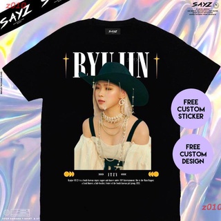 【hot sale】ราคาต่ำสุด!! New kpop Shin Ryujin ITZY NOT SHY Ver T-Shirt ผู้หญิง ดพิมพ์ลาย เสื้อยืดผ้าฝ้าย คอกลม COD แฟชั่น