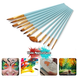 12Pcs Fine Detail Paint Brush Set Double Color Taklon Hair Paintbrushes for Miniature Acrylic Oil Watercolor Painting Beginner Student Artist Drawing Kits