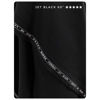 สินค้า ผ้าดำสนิท ซุปเปอร์แบล๊ค JET BLACK ตัดชุดดำ ตัดสูทดำ ผ้าเมตร