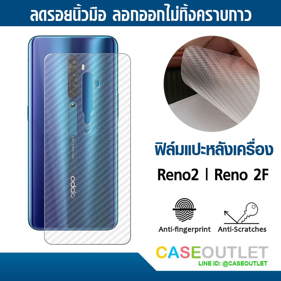 ฟิล์มแปะหลัง-oppo-reno2-reno2f-reno-2f-ลายเคฟล่า-กันรอยหลัง-ฟิล์มหลัง-แปะหลังเครื่อง-กันรอยหลัง