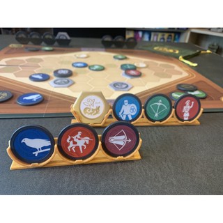 War Chest Boardgame: Chip and Hex Holder