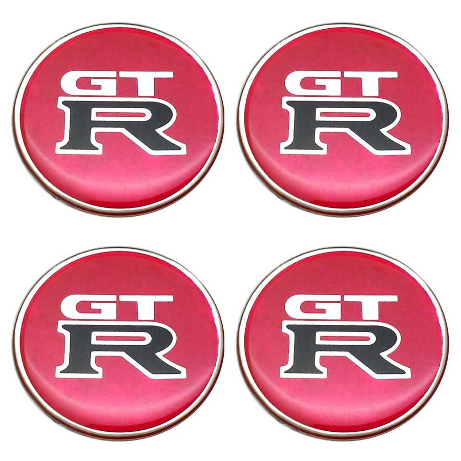 43mm-สติกเกอร์-gtr-สีแดง-สติกเกอร์ติดดุมล้อ-สติกเกอร์เรซิ่น-กว้าง-43-มิล-4-3เซนติเมตร