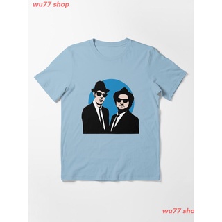 2022 Blues Brothers Essential T-Shirt พี่น้องหนัง เสื้อยืด ดพิมพ์ลาย ดผ้าเด้ง บุคลิกภาพ แฟชั่น discount Unisex