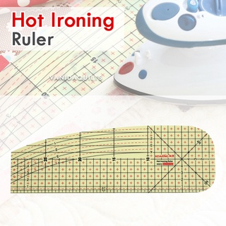 ไม้บรรทัดทนความร้อน สำหรับรองรีดส่วนโค้ง ตะเข็บหรือมุม ขนาดใหญ่ 30x10cm Hot Ironing Ruler (รหัส xun0211)