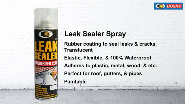 bosny-leak-sealer-spray-สเปรย์พ่นฟิล์มยางเเผ่น-ป้องกันรั่วซึม-อุดรูรั่ว-หลังคา-ท่อประปา-ผนัง-รอยต่อ-กันสาด-ระเบียง-600ml