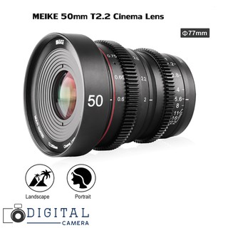 Lens MEIKE 50mm T2.2 Manual Focus Cinema Lens for Fujifilm X Mount / Sony E Mount / M 4/3 Mount