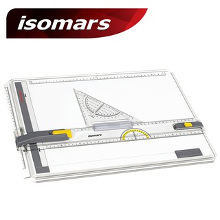ISOMARS กระดานเขียนแบบ A3 รุ่น MATIC (Drawing Board - Matic A3 with Triangle) 1 ชิ้น