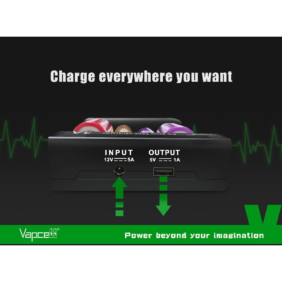 เครื่องชาร์จอัจฉริยะ-vapcell-s4-plus-v2-0-new-ของแท้-เช๊คcode-ได้