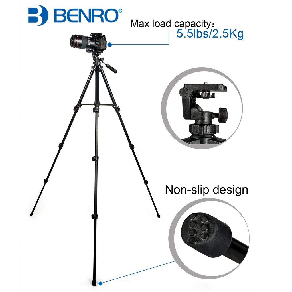 benro-t560-56-5-inch-digital-slr-camera-aluminum-travel-portable-tripod-with-bag-s0959