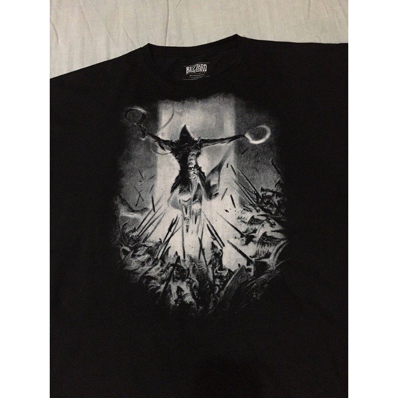 เสื้อยืดเกมส์มือสอง-blizzard-enternment-size-2xl-มือ2สามารถปรับแต่งได้