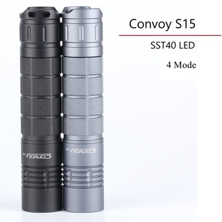 Convoy S15 ไฟฉาย SST40 SFT40 LED ระยะไกล 18650 ขนาดเล็ก สําหรับขี่จักรยานกลางแจ้ง