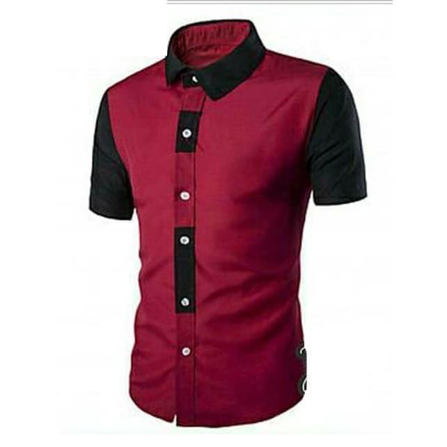 billy-เสื้อเชิ้ตแขนสั้นลําลองพอดีตัวสําหรับผู้ชาย