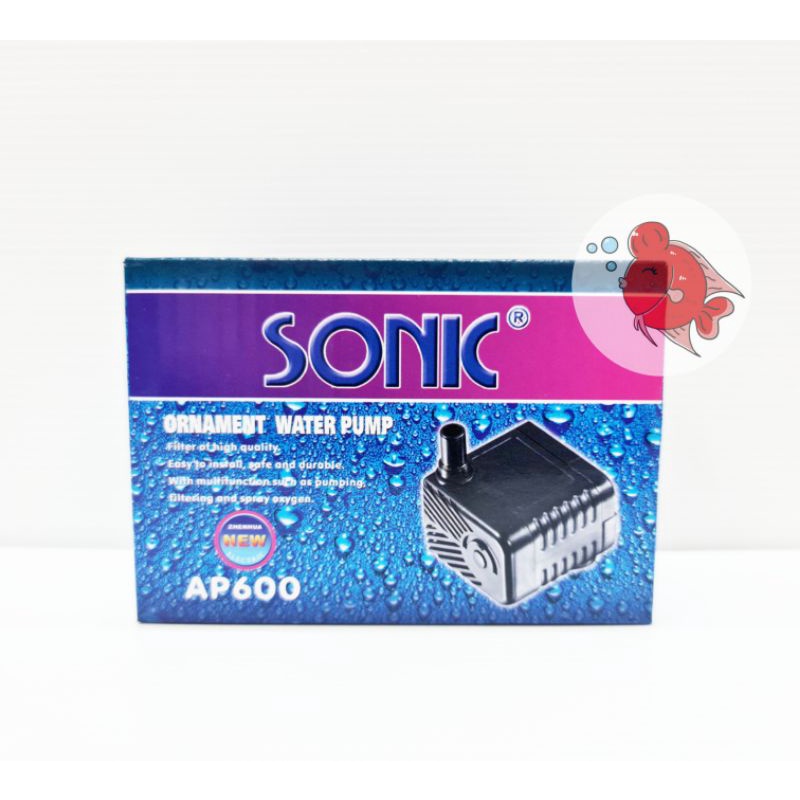 ปั๊มน้ำ-โซนิค-sonic-ap-600-สามารถปรับแรงเบาได้-แรงดัน-350-ลิตร-ชม-กำลังไฟ-4วัตต์-ความสูง-0-60ม