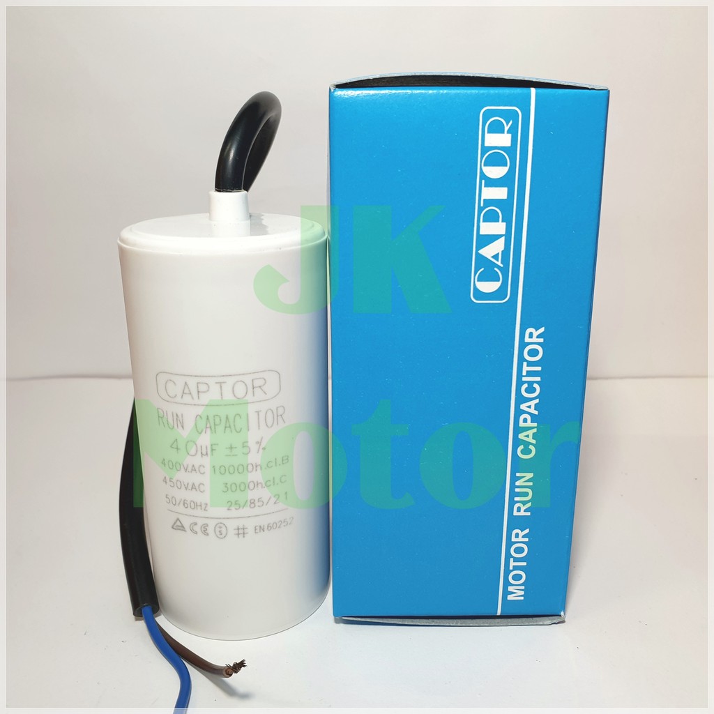 คาปาซิเตอร์รัน Run Capacitor CAPTOR ขนาด 25uF 30uF 35uF 40uF 45uF 50uF ...