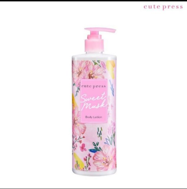 cute-press-sweet-musk-body-lotion-2-ขวด-x490-ml-หัวปั๊ม