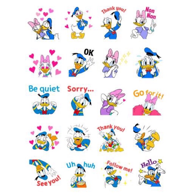 Sticker DIY Donal duck | Shopee Thailand