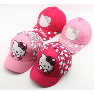 (ส่งจากไทย เร็ว1-2วัน) หมวกเด็ก Hello kitty ลายน่ารัก แฟชั่นเครื่องประดับเด็ก