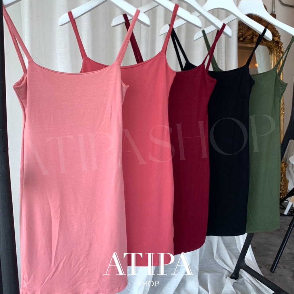 ภาพสินค้าAtipashop - Shorty rayon dress เดรส เดรสสั้น สายเดี่ยว ผ้าเรยอน จากร้าน atipashopp บน Shopee ภาพที่ 6
