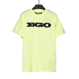 เสื้อยืดแขนสั้น คอกลม พิมพ์ลายตัวอักษร EGO สไตล์สตรีท สําหรับผู้ชาย และผู้หญิงS-5XL