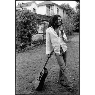 โปสเตอร์ รูปถ่าย นักร้อง เร็กเก้ บ็อบ มาร์เลย์ BOB Marley POSTER 24”x35” Inch Jamaica Reggae Ska