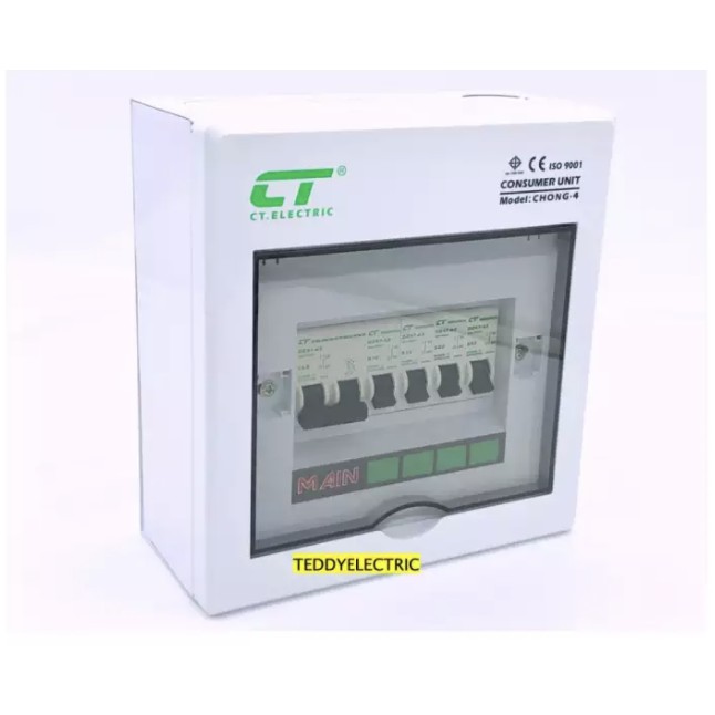 ct-electric-รุ่น-chong-4-ตู้คอนซูเมอร์ยูนิตตัดไฟสำเร็จรูปแบบ-4-ช่อง-เมน-2p63a-พร้อมลูก-1p10a-16a-20a-32a