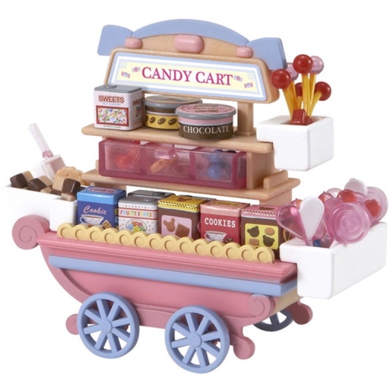 sylvanian-families-candy-cart-ซิลวาเนียน-แฟมิลี่-รถเข็นขายลูกอม-ใหญ่