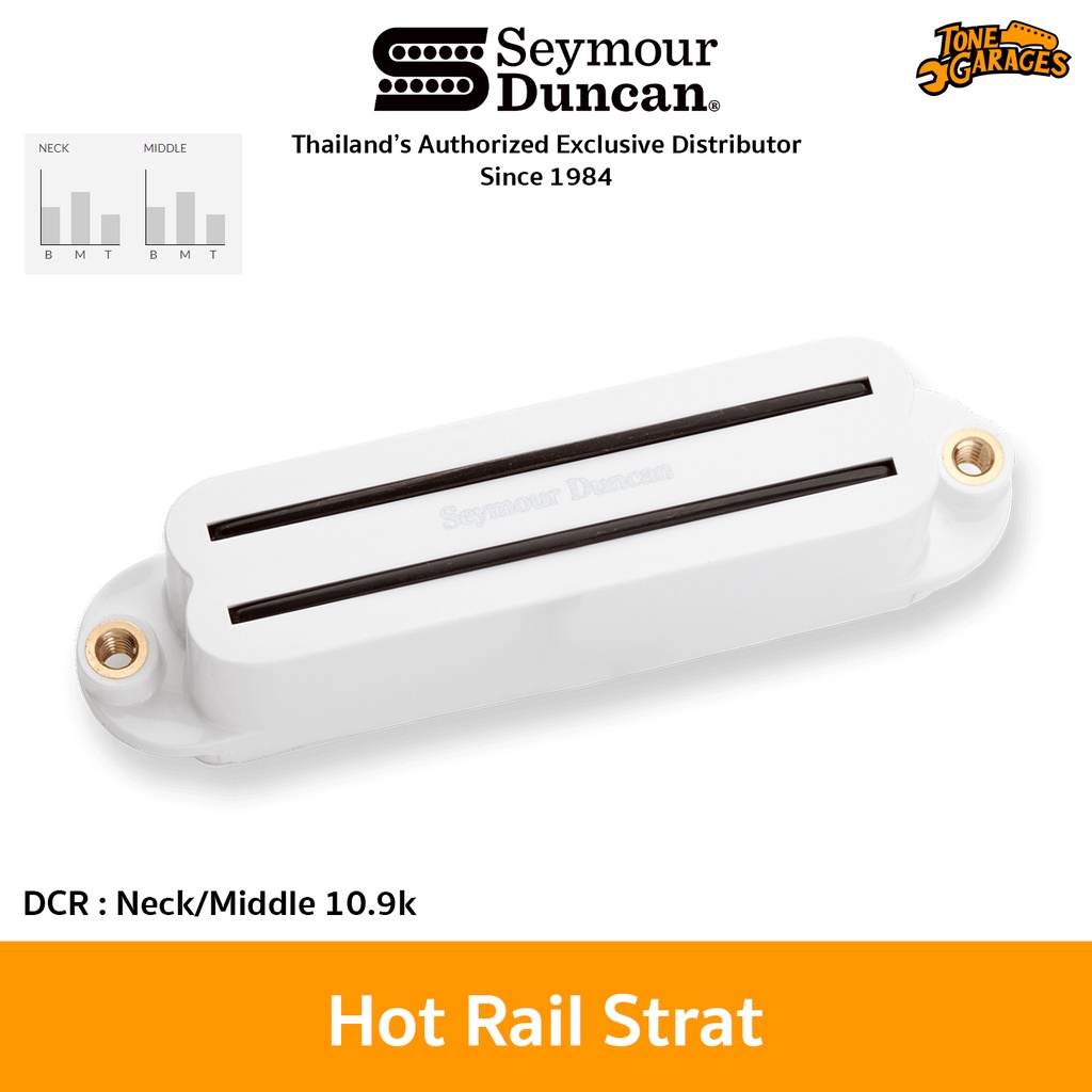 ภาพสินค้าSeymour Duncan Pickups Hot Rails Strat Neck/Middle (SHR-1) ปิ๊กอัพกีต้าร์ไฟฟ้า Made in USA จากร้าน tonegarages บน Shopee ภาพที่ 1