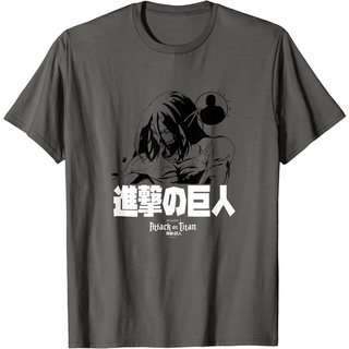 เสื้อยืดโอเวอร์ไซส์เสื้อยืดซีล พิมพ์ลาย Attack on Titan Season 3 Eren TitanS-3XL