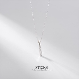 s925 Sticks necklace สร้อยคอเงินแท้ แบบแท่ง รูปทรงเรขาคณิต