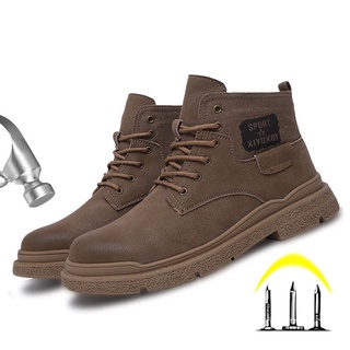 ภาพหน้าปกสินค้าองเท้าเซฟตี้ รองเท้าเซฟตี้ผู้ชาย รองเท้านิรภัยลายพราง Martin Boots รองเท้าเซฟตี้ Safety shoes ที่เกี่ยวข้อง
