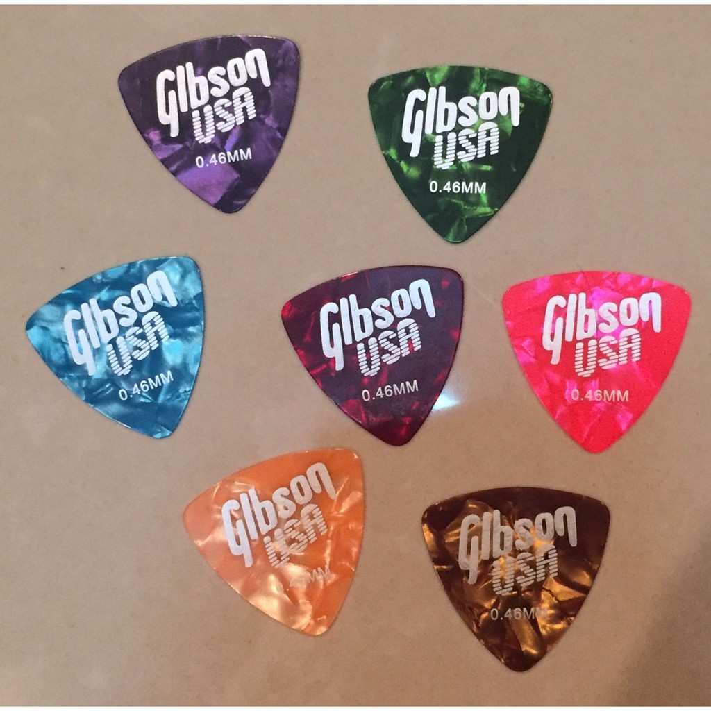 ภาพสินค้าปิ๊กกีตาร์ Gibson - FENDER - ibanez อย่างดีของแท้ ขนาด 0.46 0.5 0.73 มิลลิเมตร พร้อมส่ง ส่งเร็ว จากร้าน ppmusic.1976 บน Shopee ภาพที่ 4