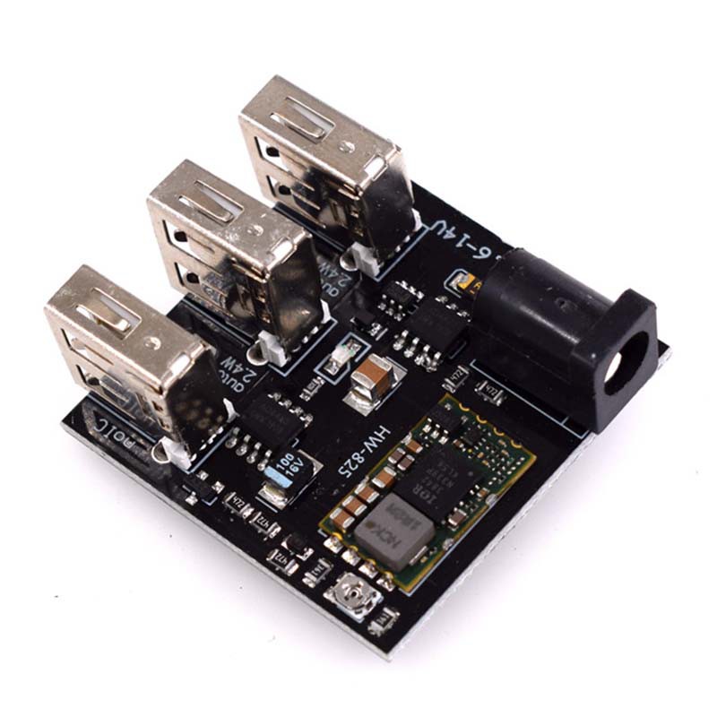 Dc-dc 9V / 12V ถึง 5V 8A สเต็ปดาวน์ พาวเวอร์แบงค์ บอร์ด 3 USB มินิ ...