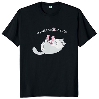 ใหม่ เสื้อยืดคอกลม แขนสั้น ผ้าฝ้าย 100% พิมพ์ลายกราฟฟิคแมวสโลแกน น่ารัก พลัสไซซ์ แฟชั่นฤดูร้อน สไตล์เกาหลี สําหรับผู้ชาย