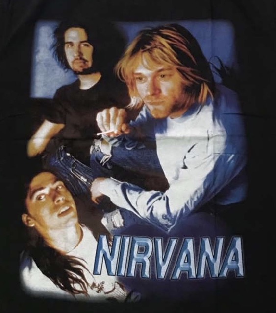 เสื้อวง-nirvana-t-shirt-เสื้อยืดวงร็อค-nirvana