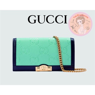 Shopee ราคาต่ำสุด 🔥ของแท้ 100% 🎁 Brand New Gucci GG Chain Wallet