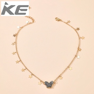 Butterfly Necklace Metal Three-dimensional Necklace Accessories Butterfly Element Clavicle Cha