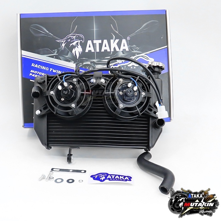 ATAKA หม้อน้ำแต่ง Double Radiators 2 ใบพัดใหญ่ หม้อน้ำ Exciter150/155 ...