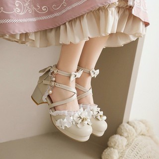 ภาพหน้าปกสินค้ารองเท้าผู้หญิง  รองเท้าแฟชั่นผู้หญิง JK รองเท้าส้นสูงแฟชั่น รองเท้าส้นเข็ม ฤดูร้อนใหม่สไตล์ญี่ปุ่นหวานและน่ารักรองเท้าแต ซึ่งคุณอาจชอบสินค้านี้