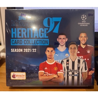 ภาพหน้าปกสินค้าพร้อมส่ง !!! 2021-22 Topps Merlin 97 Heritage UEFA Champions League Box (1 กล่อง) SEALED ที่เกี่ยวข้อง