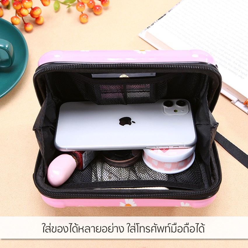 casdon-กระเป๋าเดินทางใบเล็ก-กระเป๋าสะพายแฟชั่น-กระเป๋าเดินทางมินิเคส-รุ่น-ln-c246-มีสาย-2-สาย-พร้อมส่งจากไทย