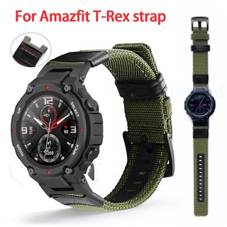 สายนาฬิกาข้อมือไนล่อน ผ้าแคนวาส สําหรับ Huami Amazfit T-Rex Smart Watch Band Xiaomi Amazfit T-Rex T-Rex Pro Correa