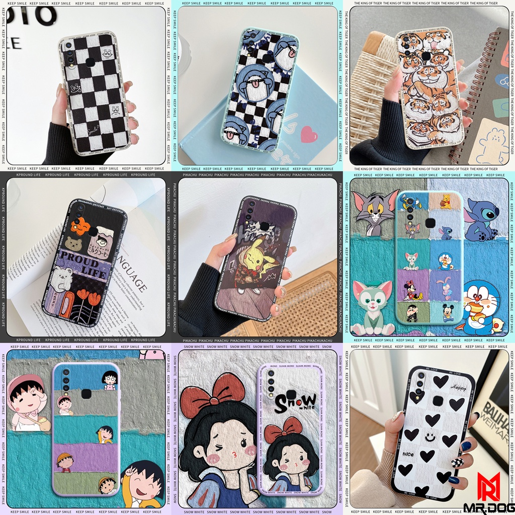 เคส-vivo-y19-กระดานหมากรุก-ภาพวาดสีน้ํามัน-กันกระแทก-โทรศัพท์มือถือ-เคสนิ่ม-bb