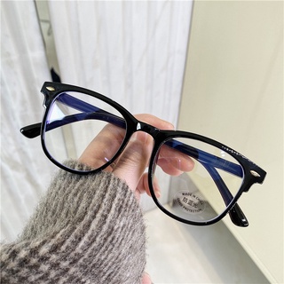 ภาพหน้าปกสินค้าใหม่แว่นตาแฟชั่นกรอบแว่นสีฟ้ากระจกแบนสไตล์เกาหลี ที่เกี่ยวข้อง