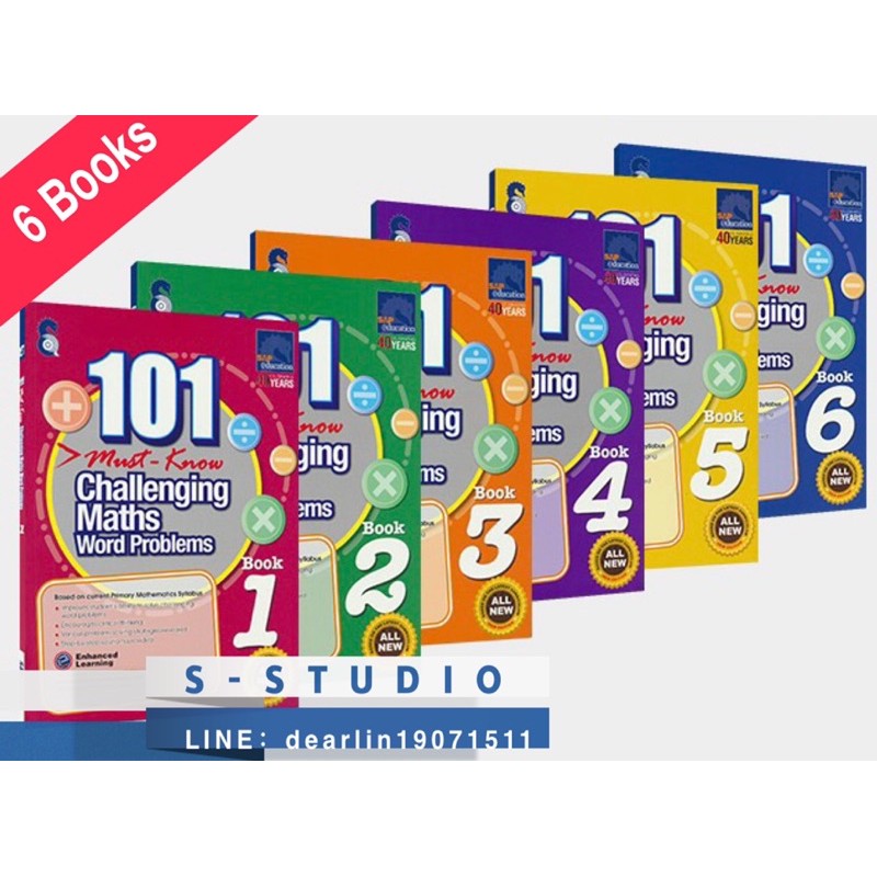 101 Must Know Challenging Maths Word Problems หนังสือ 6เล่ม | Shopee ...