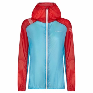 LA SPORTIVA BRIZA WINDBREAKER JKT W MALIBU BLUE/HIBISCUS - เสื้อกันลมสำหรับวิ่ง ผู้หญิง