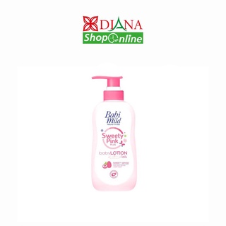 โลชั่นสำหรับเด็ก Babi mild Sweety Pink baby lotion 400ml