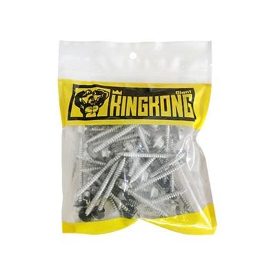 สกรูปลายผ่าหัวหกเหลี่ยม-GIANT-KINGKONG-HSC-D-1265-50-ขนาด-12x65-มม-(แพ ...